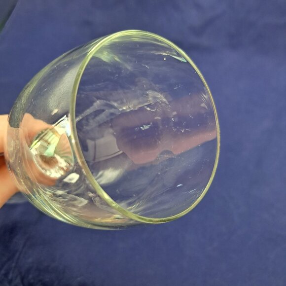 Vintage Twisted Stem Clear Glass Water Goblet - Picture 8 of 15